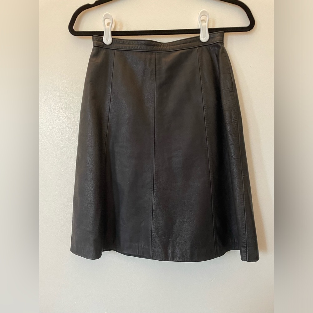 Vintage leather skirt